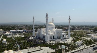 A-view-shows-a-mosque-during-an-inauguration-ceremony-in-Shali