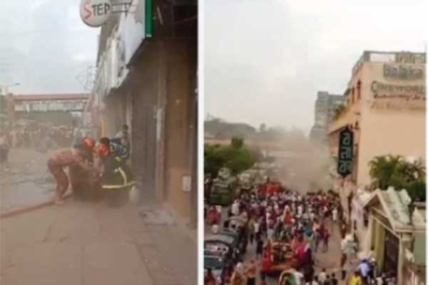 রাজধানীর চাঁদনী চক মার্কেটে আগুন