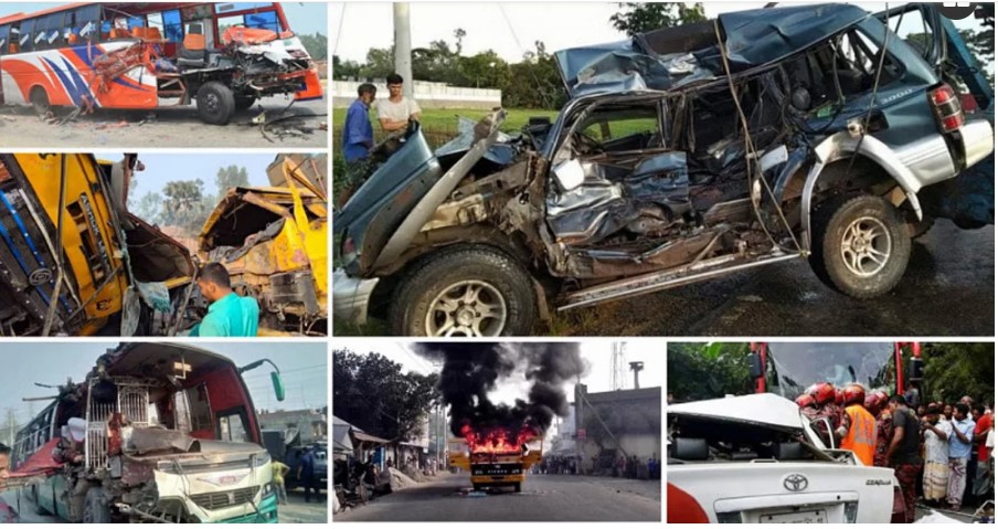 এপ্রিলে ৬৮৩ সড়ক দুর্ঘটনায় নিহত ৭০৮ জন