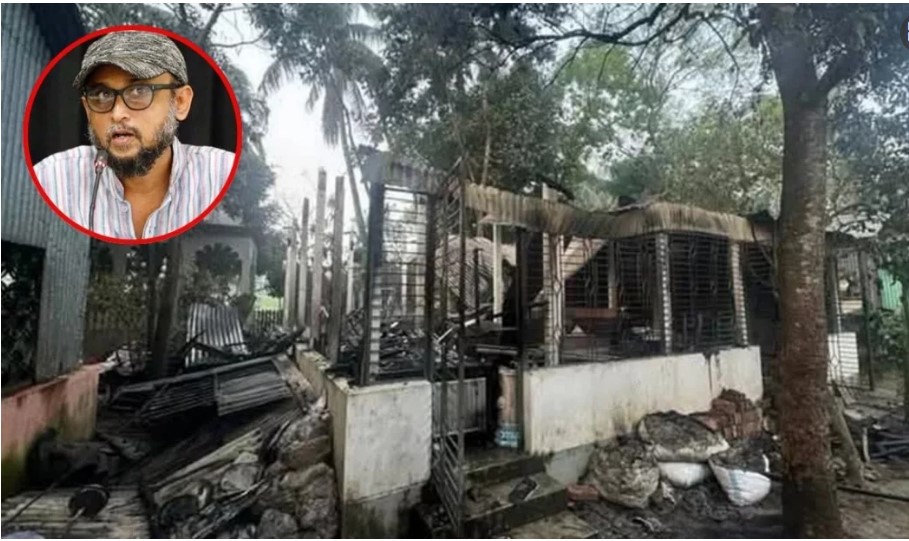 শিল্পী মানবেন্দ্র ঘোষের বাড়িতে আগুন দেওয়া প্রসঙ্গে ফা রু কী