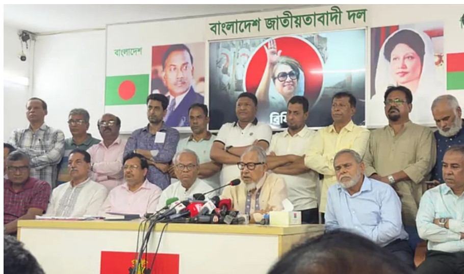 ঢাকা য় বড় সমাবেশে র ঘোষণা বিএনপি র