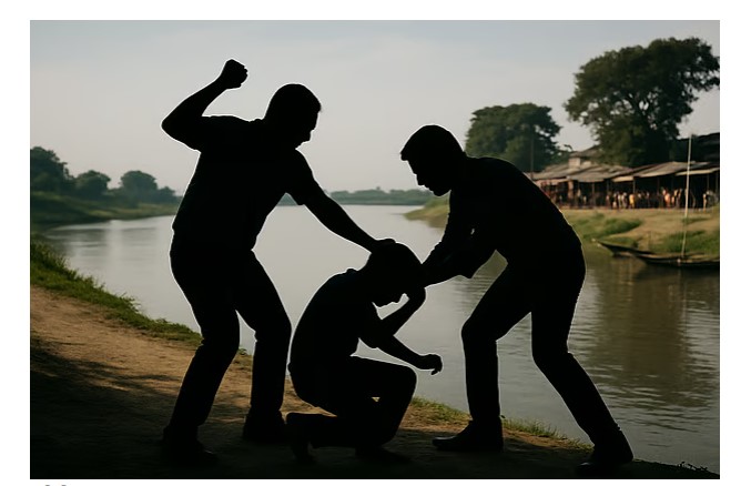 দিনাজ পুরে মুঠোফোন চুরির স ন্দেহে শিশুকে মারধর করে বস্তা বন্দী