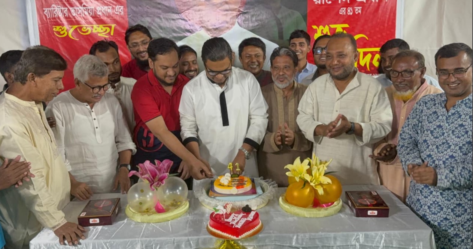 জন্মদিনে নেতাকর্মীদের ভালবাসায় সিক্ত রাশেদ প্রধান