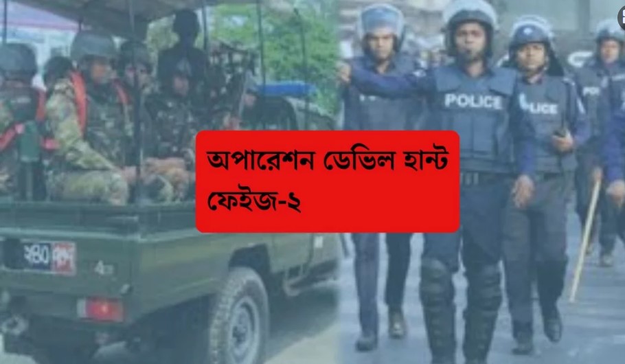 সন্ত্রাসী দমনে শুরু হচ্ছে ‘অপারেশন ডেভিল হান্ট: ফেজ-২’